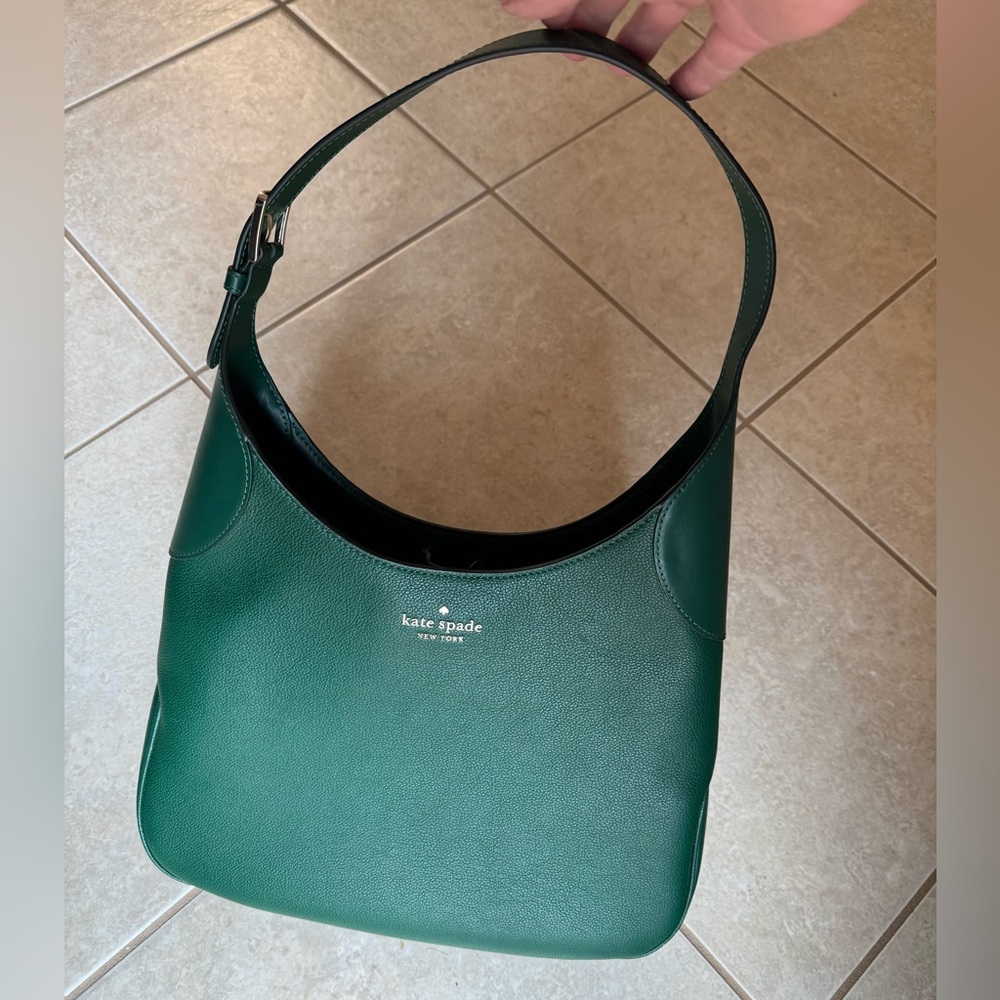 New Kate Spade Green Leather Aster Bag - Picture 1 of 4